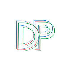 INITIAL ABSTRACT LOGO WITH COLOR