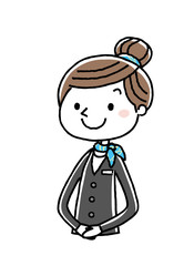 ビジネスウーマン：女性、ポーズ
