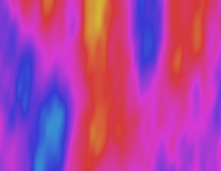Abstract psychedelic colorful illustration. Visual heat map. Flowing acid haze. Ethereal scientific background. Element of design. - 129742281