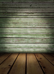 old wooden interior