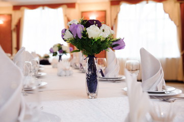 wedding banquet in a restaurant - wedding decorations