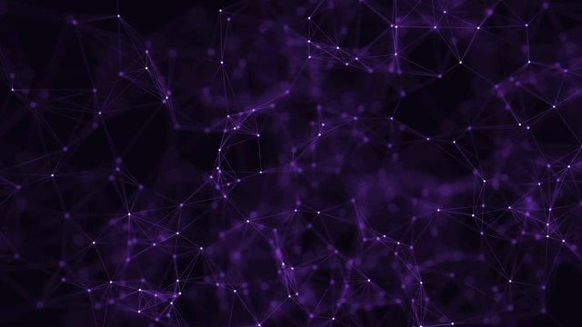 abstract loop color geometrical background with lines and dots
