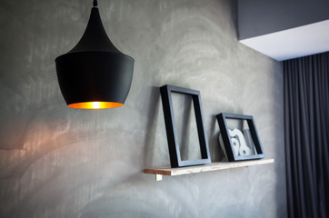 Lantern in loft interior