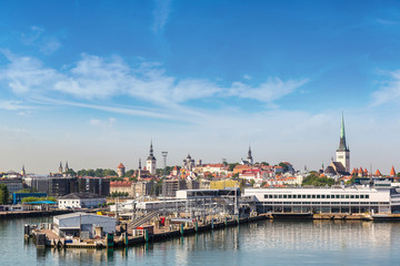 Fototapeta na wymiar Tallinn Harbor with ferries