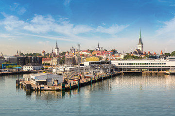 Tallinn Harbor with ferries