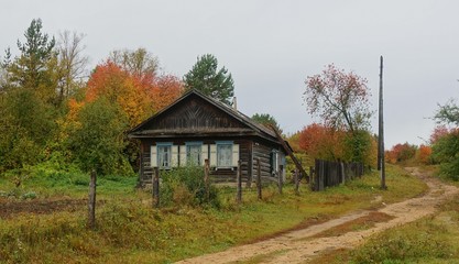 Obraz premium Осень в деревне