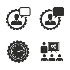 Management consulting icon set.