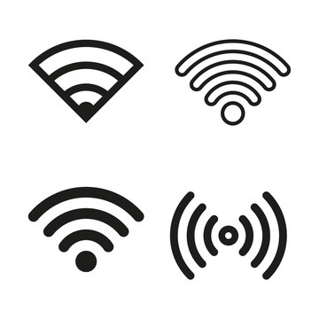 Wi-Fi icon set.