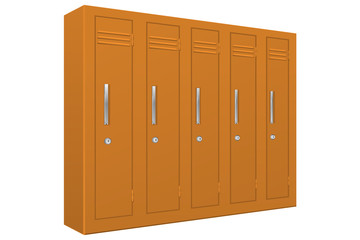 School gym lockers