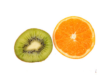 Oranges and kiwi fruit