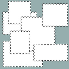 Postage stamps templates