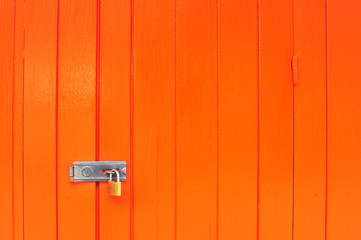 Key and orange door