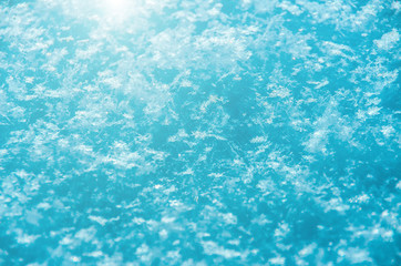 Fototapeta na wymiar christmas blue snow, winter background