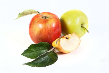 apple on white