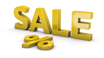 3D Werbung für Sale, Prozente, Rabatt