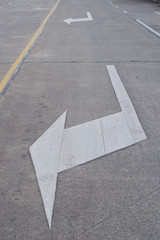 Fototapeta premium Symbol on road