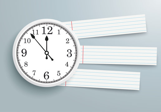 Clock checked Paper Striped Lines PiAd