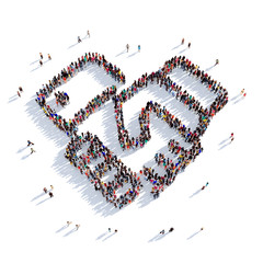 handshake agreement people 3d