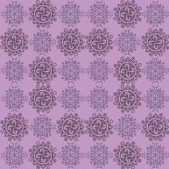 Abstract winter pattern with snowflakes.