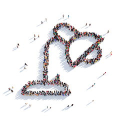 table lamp people 3d