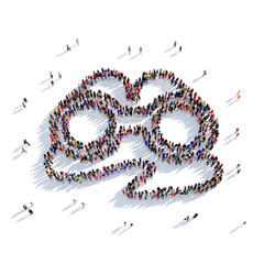 binoculars people 3d