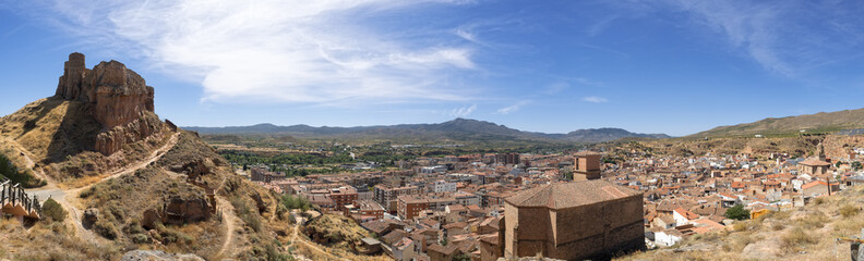 Fototapeta na wymiar Arnedo panoramic view.