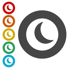 Moon icon Vector Illustration 