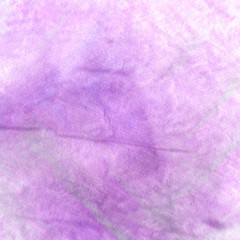 Abstract watercolor hand painted background on creased paper texture 