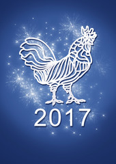 Fototapeta na wymiar Happy New Year 2017 background.