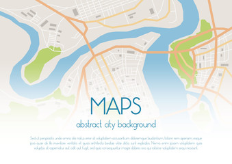 Vector city map background © Maria Kazanova