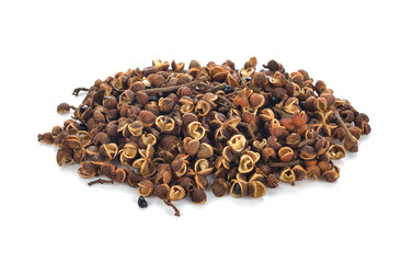 Zanthozylum limonella Alston on white background