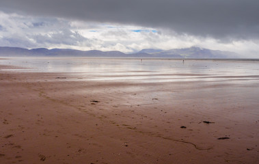 Beautiful Sands of Inch Beach at low tide, Dingle Bay, Kerry, Republic of Ireland