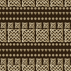 Celtic knot seamless pattern