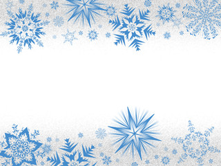 Illustration of new year and Christmas background with snowflakes