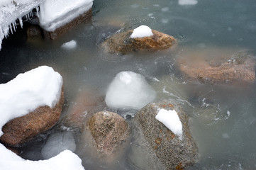 ice and stones