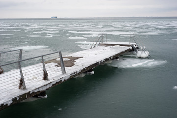 Jetty at winter
