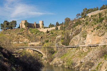 Burg Castillo de San Servando in Toledo, Kastilien, Spanien