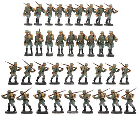 alte antike soldaten, spielzeugsoldaten, toy solider um 1920