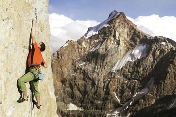 Fototapeta premium Rock climber.