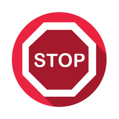 Long Shadow Stopschild