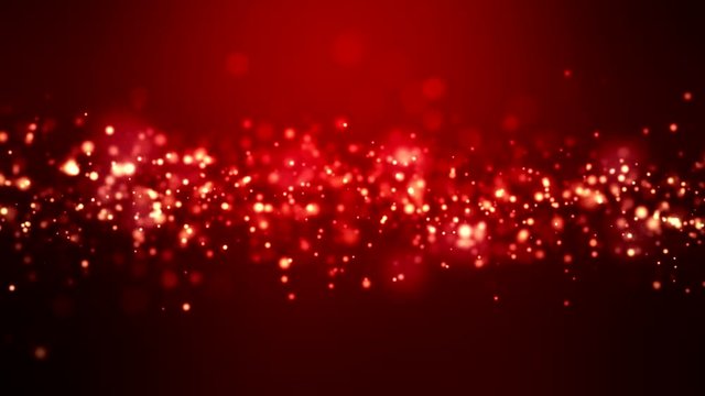 Video Animation - Weihnachten - Gold - Rot - Bokeh - Hintergrund