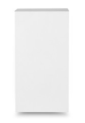 Standing white rectangular box