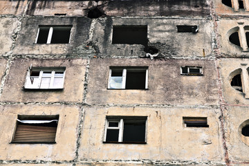 Ruined house. The war in Abkhazia
