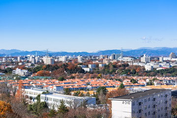 Fototapeta premium Podmiejska dzielnica mieszkaniowa