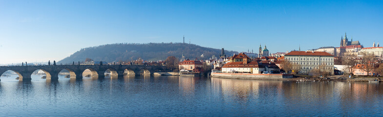 Cathedral of St. Vitus, Prague castle and the Vltava River