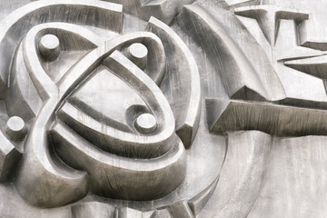 Grey bas with an abstract pattern, background