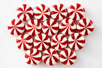 colored candy on white background. Candy background