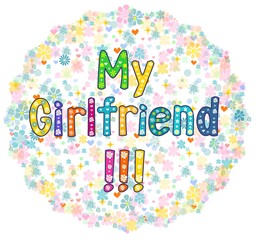 My Girlfriend - Greeting card.