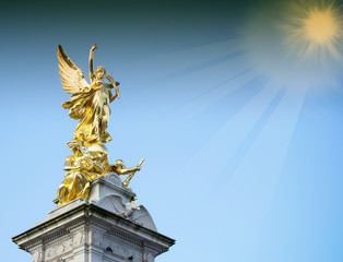 The Victoria Memorial in front of Buckingam Palace- London, Engl