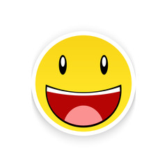 Smiley che ride a crepapelle